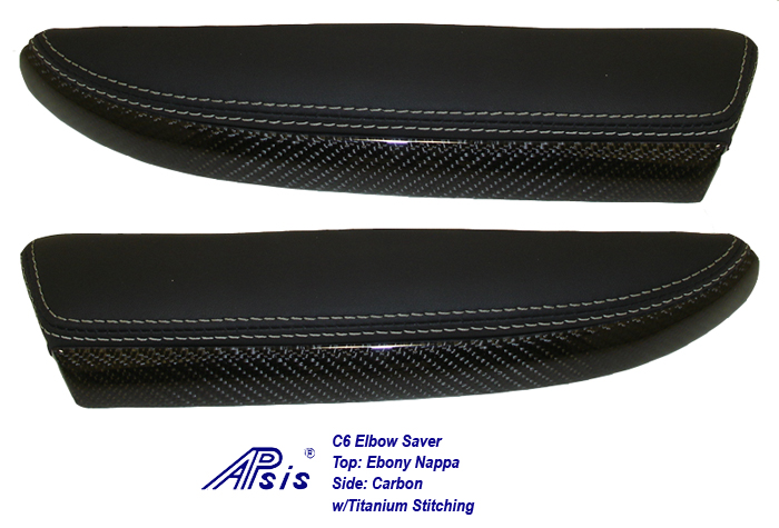 C6 Elbow Saver-CF+EB w-titanium stitching-1 pair