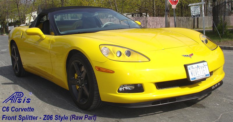 C6 Front Splitter -Z06 Style Front Left View - 1 05-UP - 800