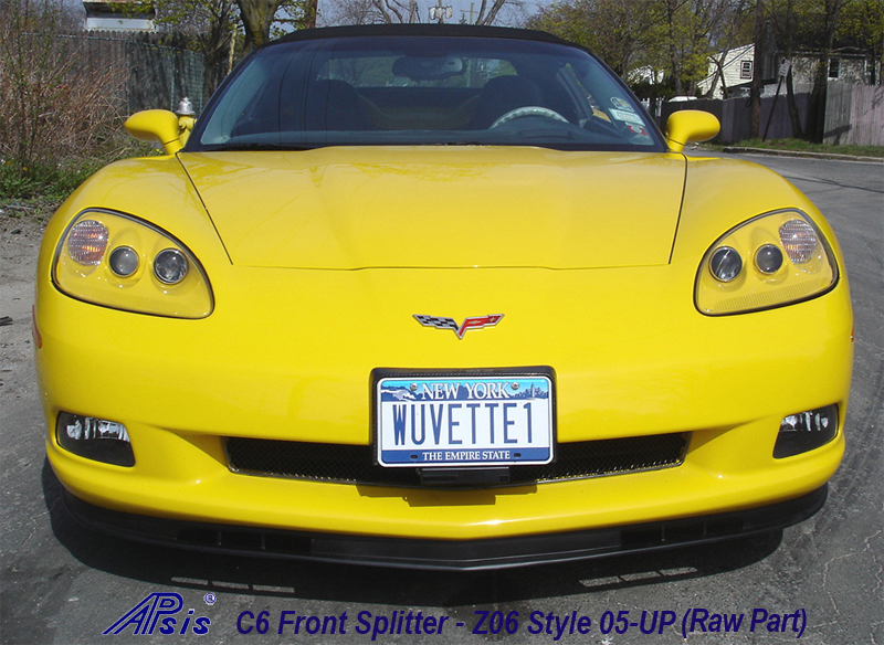 C6 Front Splitter -Z06 Style Front View - 1 05-UP - 800