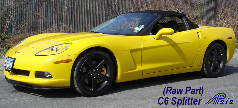 C6 Front Splitter -Z06 Style Rigth Side Full View 05-UP - 800