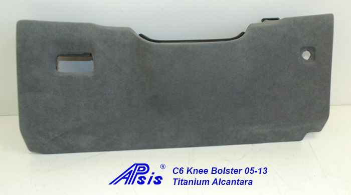 C6 Knee Bolster-titanium alcantara-1