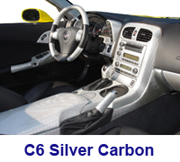 C6 Lamination Silver CF-Complete Pkg w-A-Pillar Frame & Glove Box-right view- 180