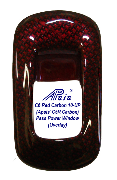 C6 Red Carbon-pass power window bezel-1