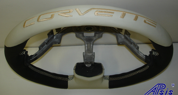 C6 Sport SW-Bk+linen w-corvette lettering on top-close shot-3