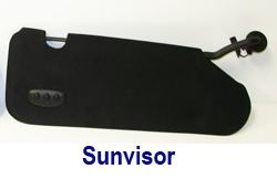 C6 Sunvisor in Alcantara 250