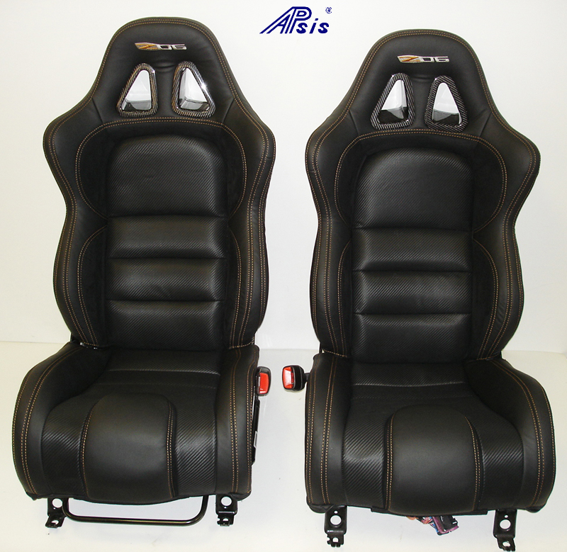 C6 SuperDeluxe Seat w-carbon-EB+CL+AL w-orange stitching-pair-straight-2