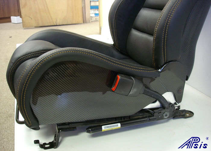 C6 SuperDeluxe Seat w-carbon-EB+CL+AL w-orange stitching-pass-side panel only-2