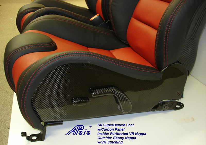 C6 SuperDeluxe Seat w-carbon panel-close shot-show lower carbon panel-driver-1