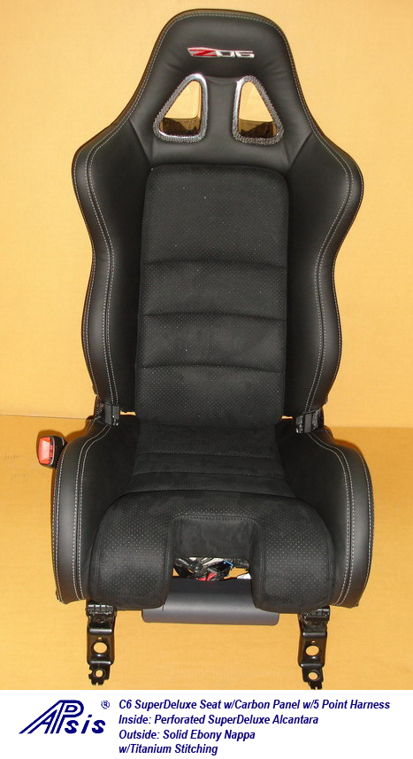 C6 SuperDeluxe Seat w-carbon panel w-5 point harness-single-1-jean