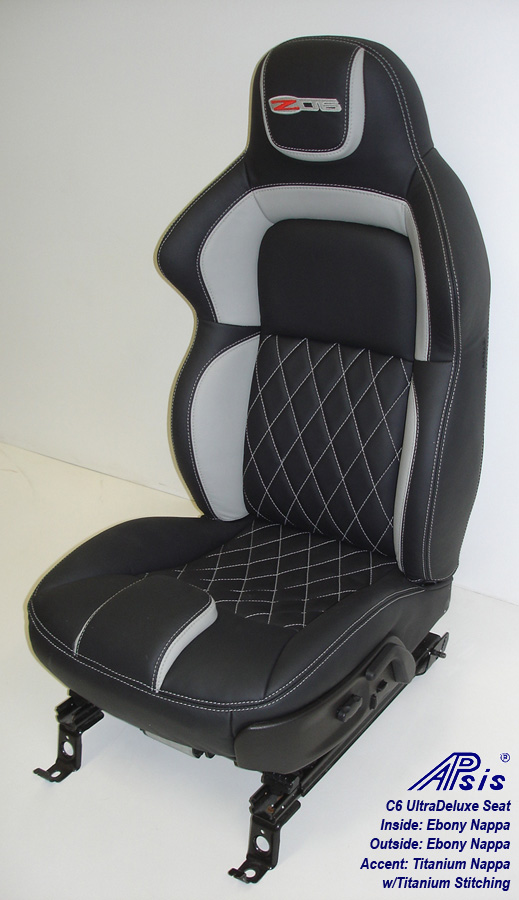 C6 UltraDeluxe Seat-EB+TI w-diamond stitching-individual-side view-2a