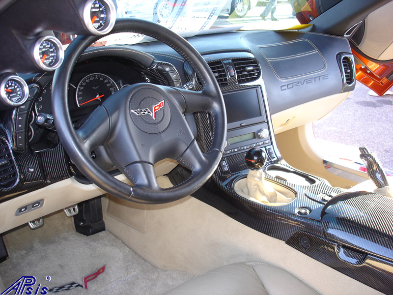 C6 Whole Interior-CF+EB+CA-modified corvette-6 driver view