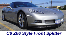 C6 Z06 Style Splitter in carbon-installed on silver car-1-200 for icon
