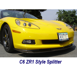 C6 ZR1 Style Splitter-carbon 250