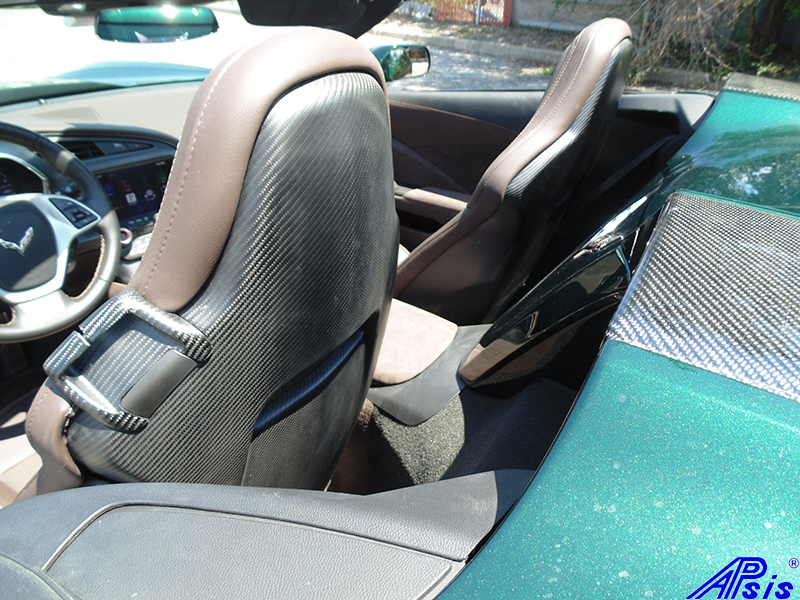 C7 Carbon Seat Panels-installed-back only-1