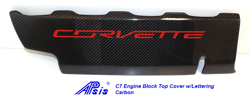 C7 Engine Block Cover w-lettering-CF-individual-4