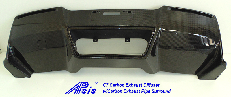 C7 Exhaust Diffuser w-carbon exhaust surround pc-2