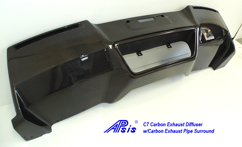 C7 Exhaust Diffuser w-carbon exhaust surround pc-4