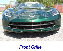 C7 Front Grille-CF-installed on jerseys car-1 250
