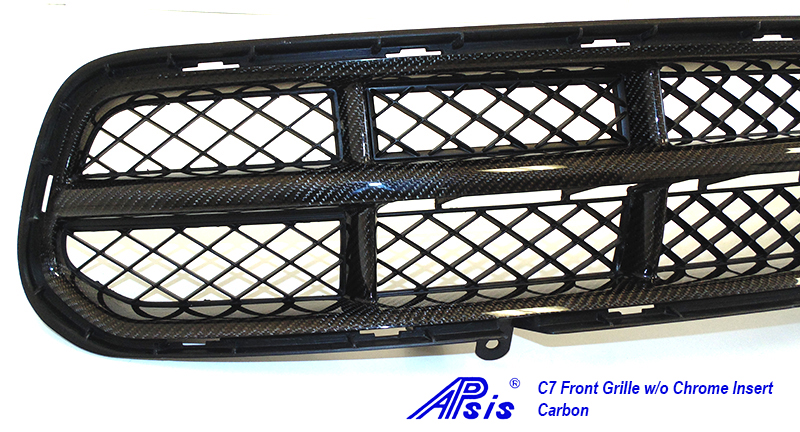 C7 Front Grille w-o chrome-individual-close shot-2