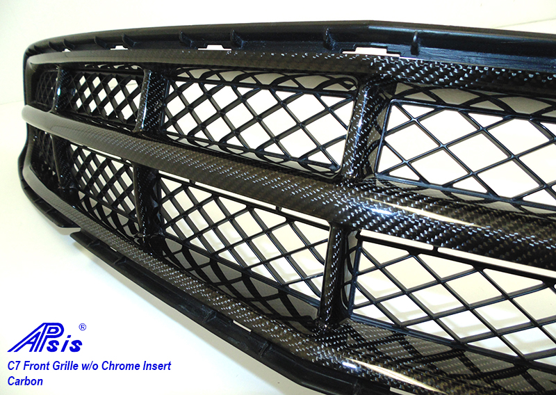C7 Front Grille w-o chrome-individual-close shot-6