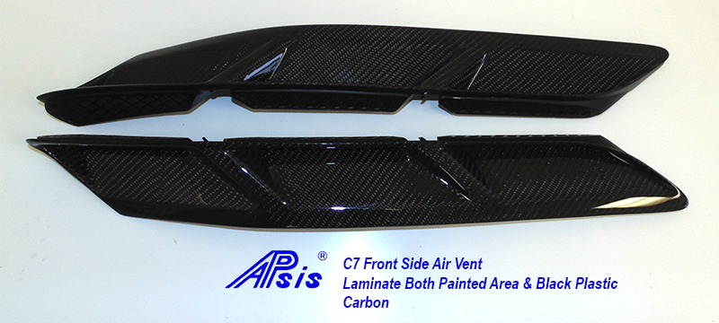 C7 Front Side Air Vent-laminate whole pc-7 pair