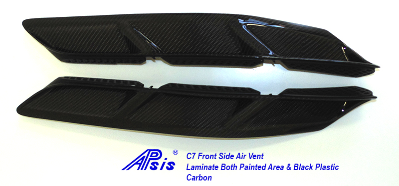 C7 Front Side Air Vent-laminate whole pc-8 pair