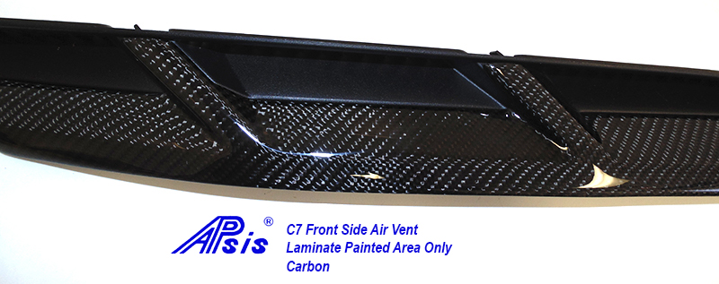 C7 Front Side Air Vent-laminated painted area only-close shot-2