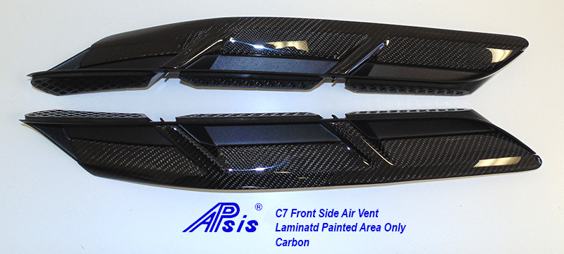 C7 Front Side Air Vent-laminated painted area only- pair-1