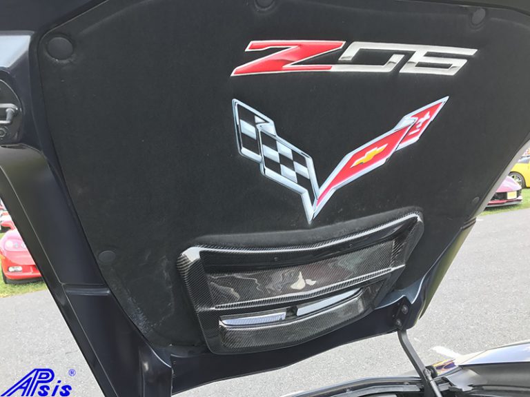 C7 Z06 Carbon Hood Air Vent Extension Installed apsisusa apsisusa