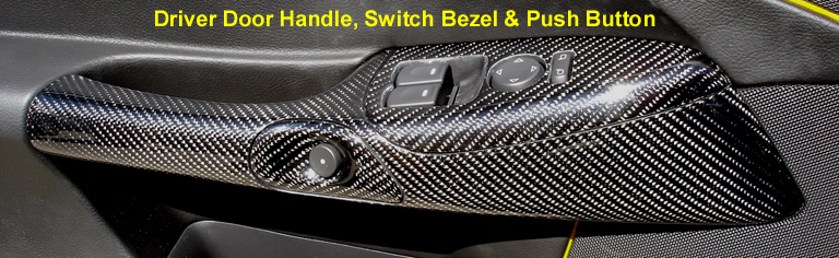 Driver Door Handle - Switch Bezel & Push Button