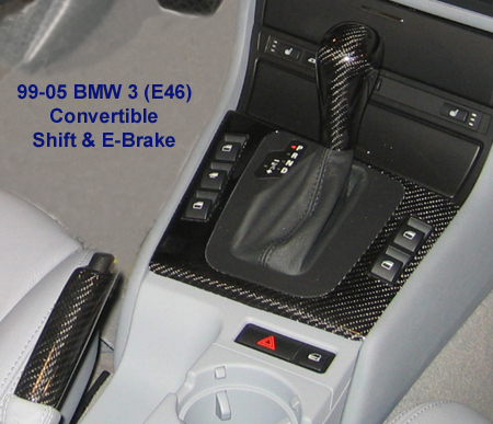 E46 Black CF installed-F Console SK EB - 450