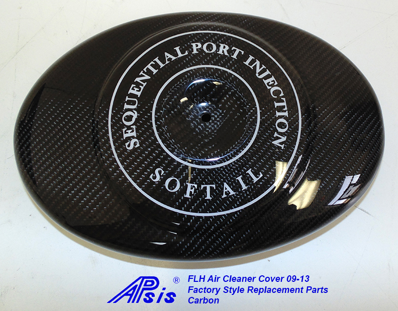 FLH Air Cleaner Cover-factory style w-lettering-soft tail-3