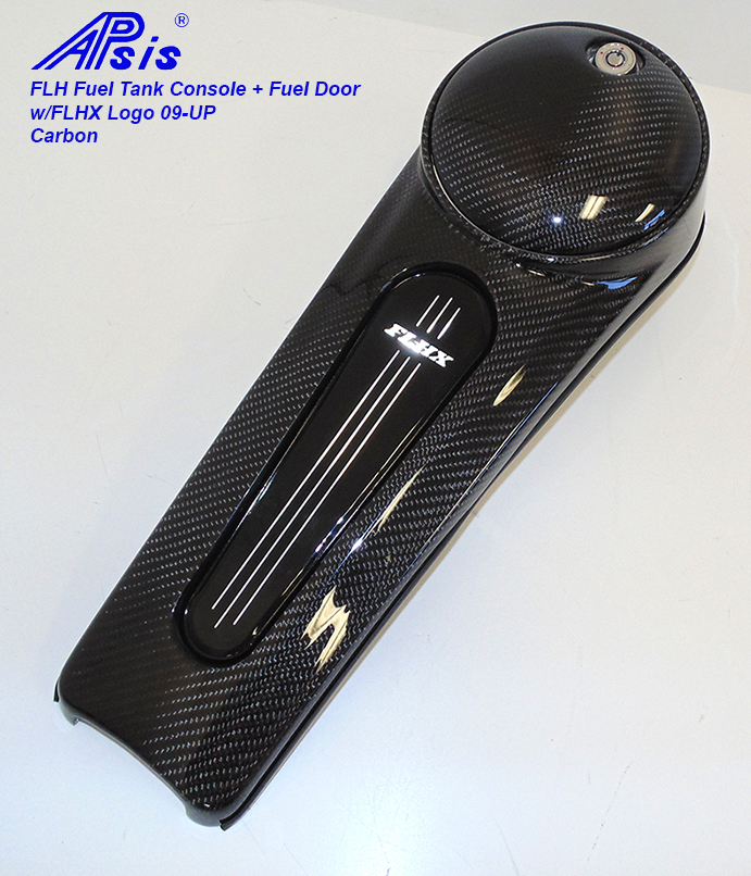 FLH Fuel Tank Console w-fuel door-individual-4 w-flhx logo