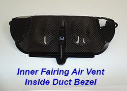 FLH Inner Fairing Air Vent Inside Duct Bezel-1 250