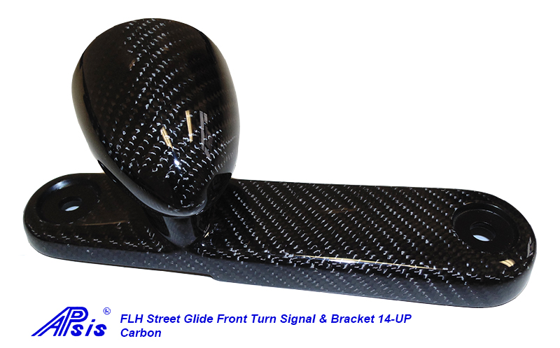 FLH Street Glide Front Turn Signal+Bracket-CF-single-2