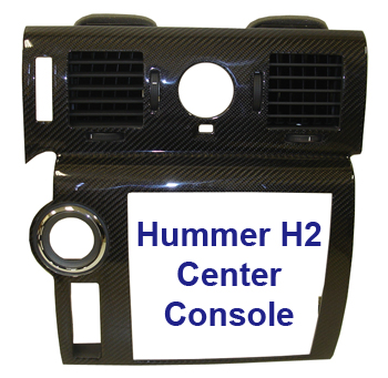 H2 Black CF-Center Console - 350