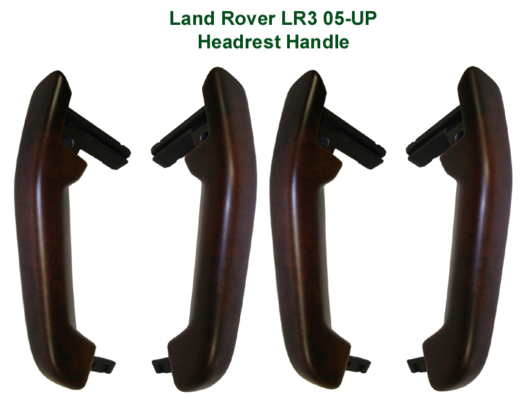 LR3 Headrest Handle Dk. Burlwood - 05-UP 4 pcs -set 768