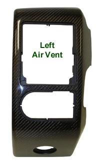 R.R. Lamination Black CF-Left Air Vent - 200
