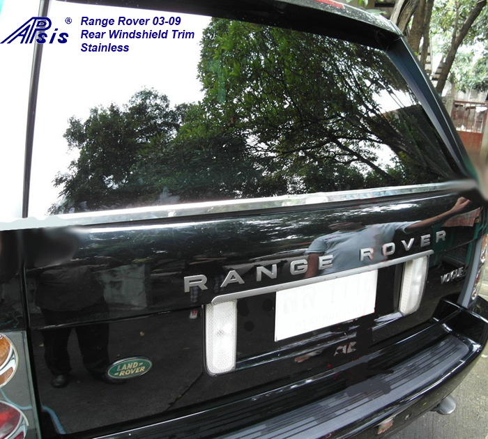 Range Rover 03-09-rear windshield stainless trim-installed-1