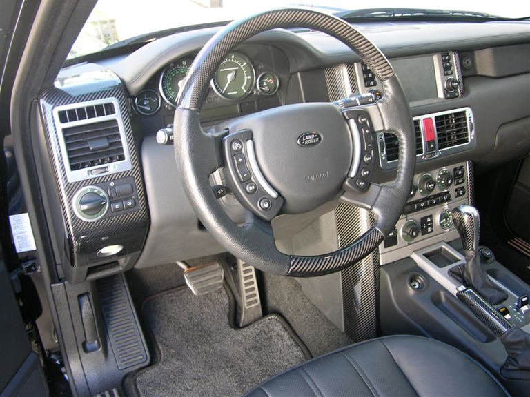 Range Rover-Black CF Lamination-installed-left view 768