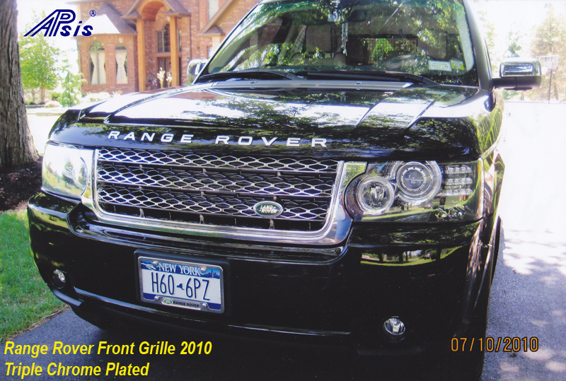 Range Rover Front Grille 2010 - chrome plated-installed
