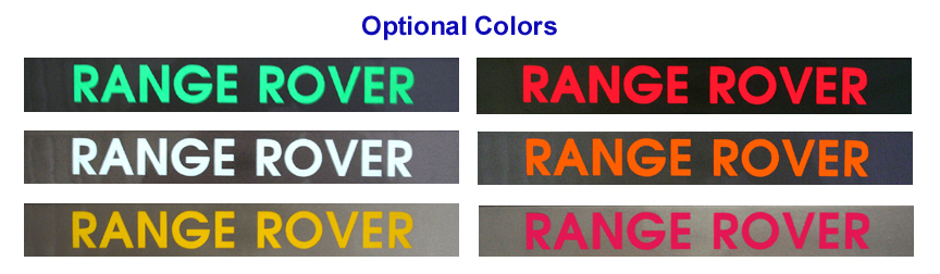 Range Rover screen only - Option Color Group