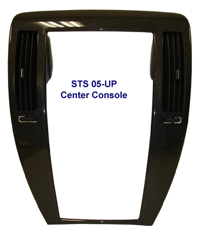 STS Black CF-Center Console - 400