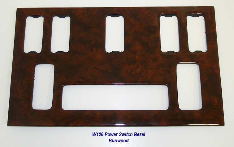 W126 Power Switch Bezel-burlwood-2