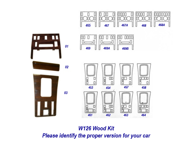 W126 Wood Kit