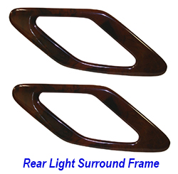 W140 92-99 Rear Light Wood Frame Pair - 250