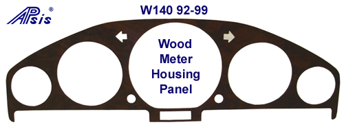 W140 92-99 Wood Meter Housing Panel - 500