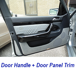 W140 Black Piano-Door Handle + Door Panel Trim 250