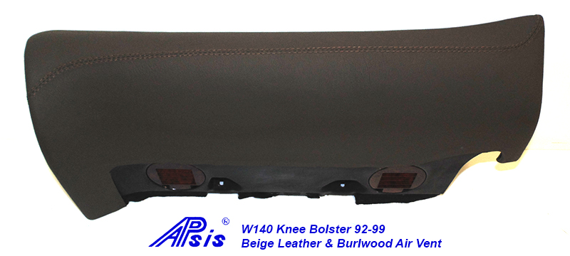 W140 Knee Bolster-beige w-beige stitching-1