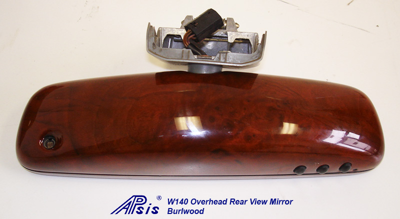 W140 Overhead Rear View Mirror-burlwood-individual-2